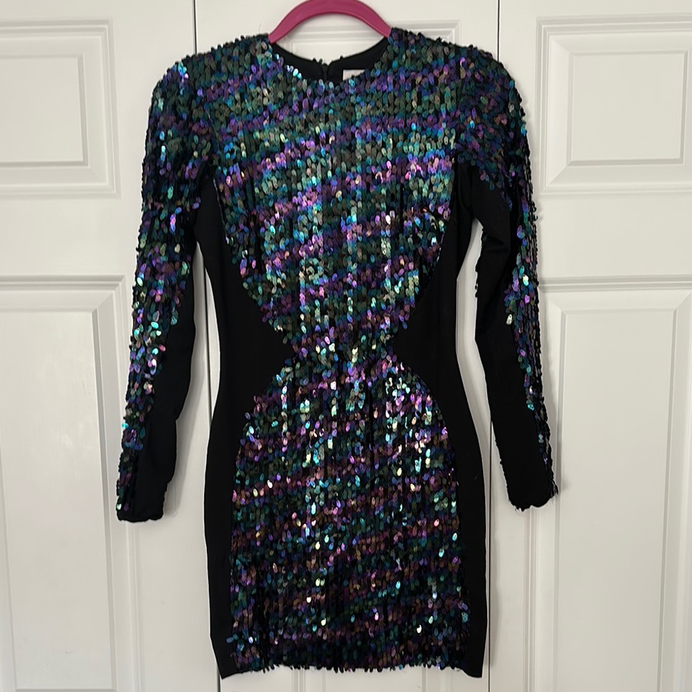 Sequin Black Dress